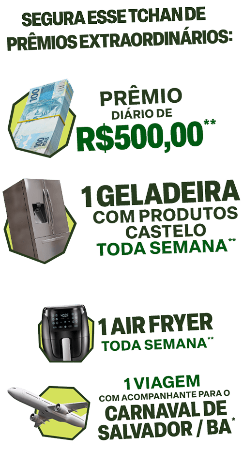 Segura esse Tchan de prêmios extraordinários
